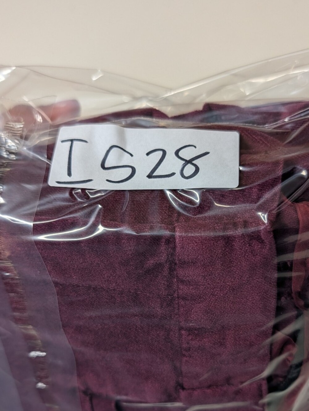Banana Republic Sloan Velvet Pants Burgundy Wine Slim Straight Leg - Picture 15 of 15